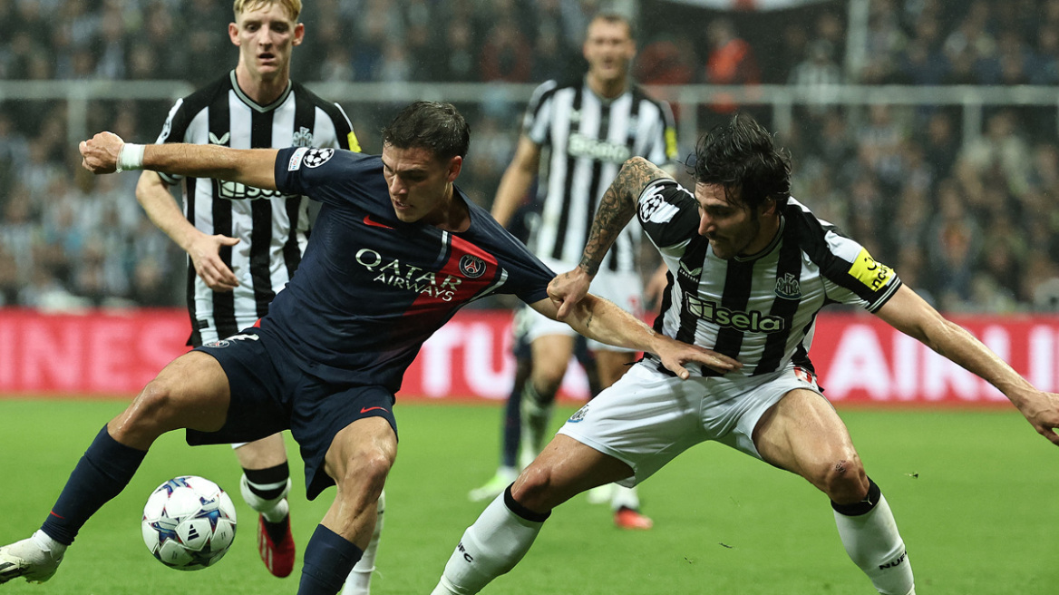 Champions League: Νιουκάστλ-Παρί 4-1, Ντόρτμουντ-Μίλαν 0-0 - Δείτε τα γκολ 