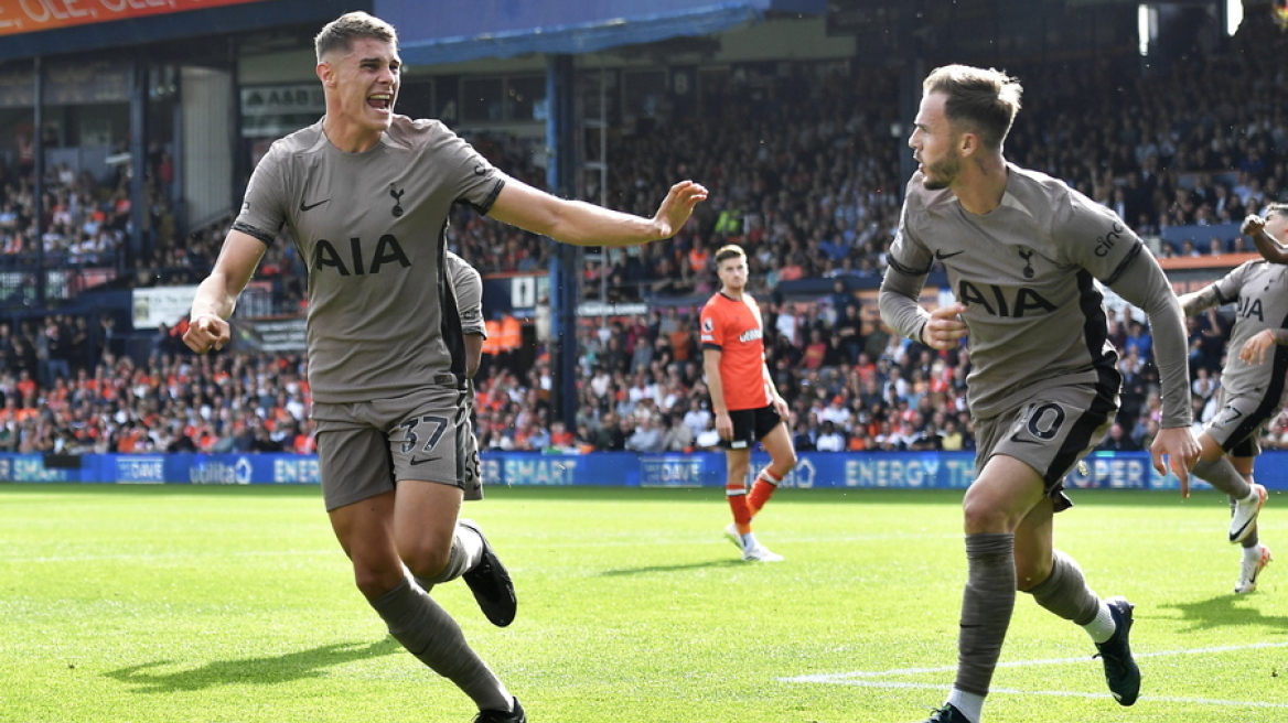 Premier League, Λούτον - Τότεναμ 0-1: Κέρδισε και με παίκτη λιγότερο και πάτησε κορυφή - Δείτε το γκολ 