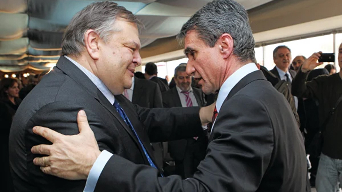 Ευάγγελος Βενιζέλος και Ανδρέας Λοβέρδος μαζί στην παρουσίαση του βιβλίου  «Ο Πολύβιος και η Αριστερά»
