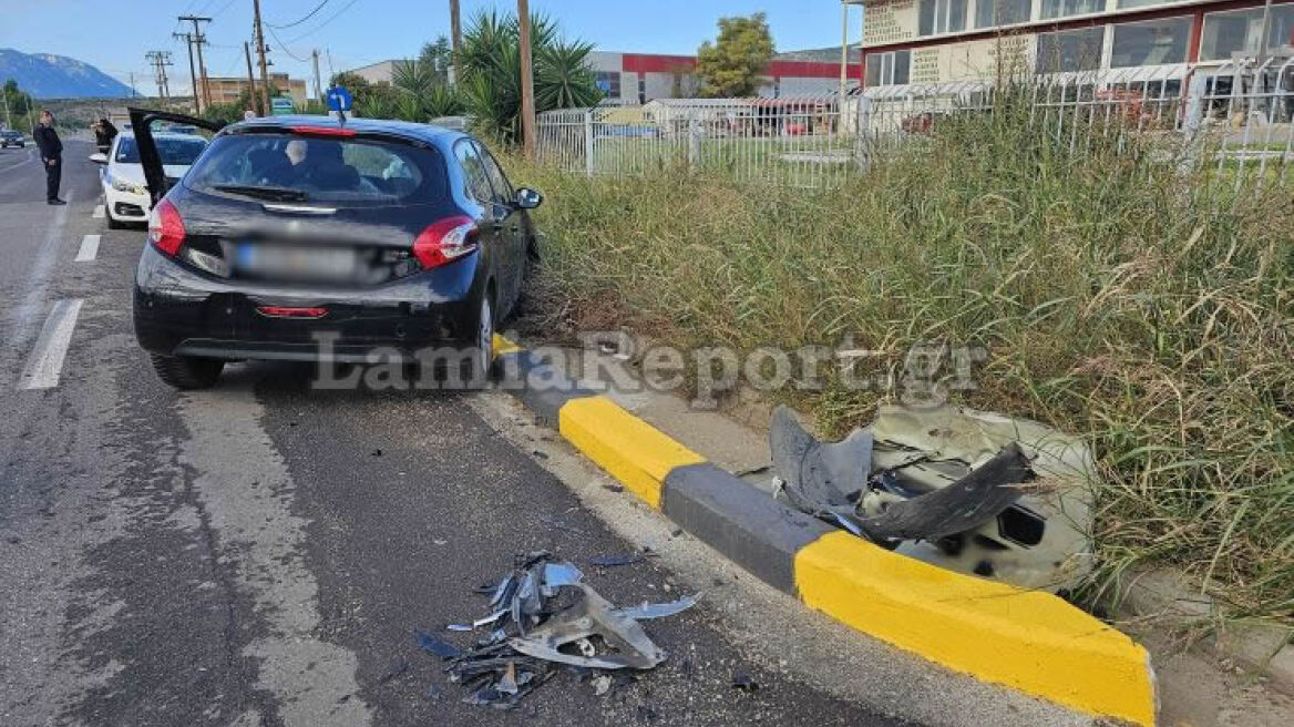 Λαμία: Τροχαίο ατύχημα με δύο γυναίκες τραυματίες - Δείτε βίντεο και φωτογραφίες