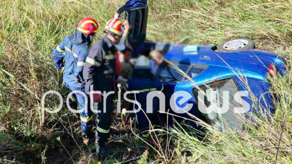 Πύργος: Αυτοκίνητο έπεσε σε χαράδρα 30 μέτρων - Σώθηκε από θαύμα η οδηγός