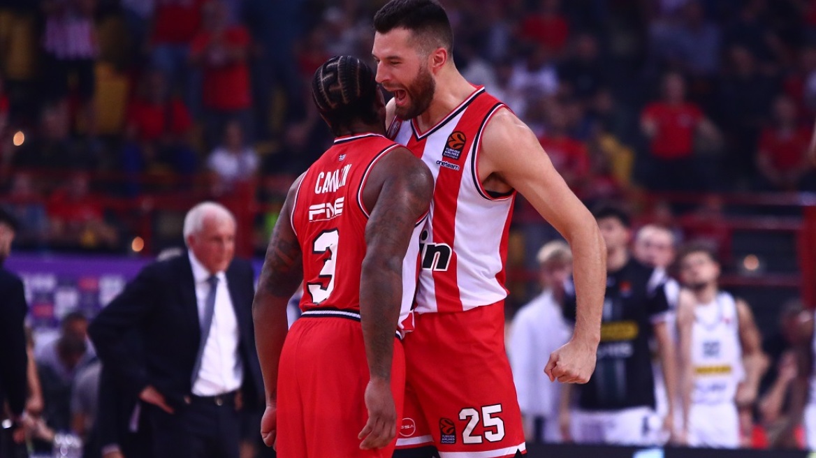 Ολυμπιακός: Οι Πίτερς και Κάνααν είχαν μαζί 48 πόντους με 12/16 τρίποντα - Δείτε βίντεο