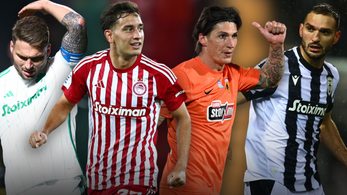 Stoiximan Super League 1: «Φωτιά» στην κορυφή, πρώτος ο ΠΑΟ αλλά πλησίασαν στο -1 ΟΣΦΠ, ΑΕΚ και στο -2 ο ΠΑΟΚ - Δείτε τα 24 γκολ 
