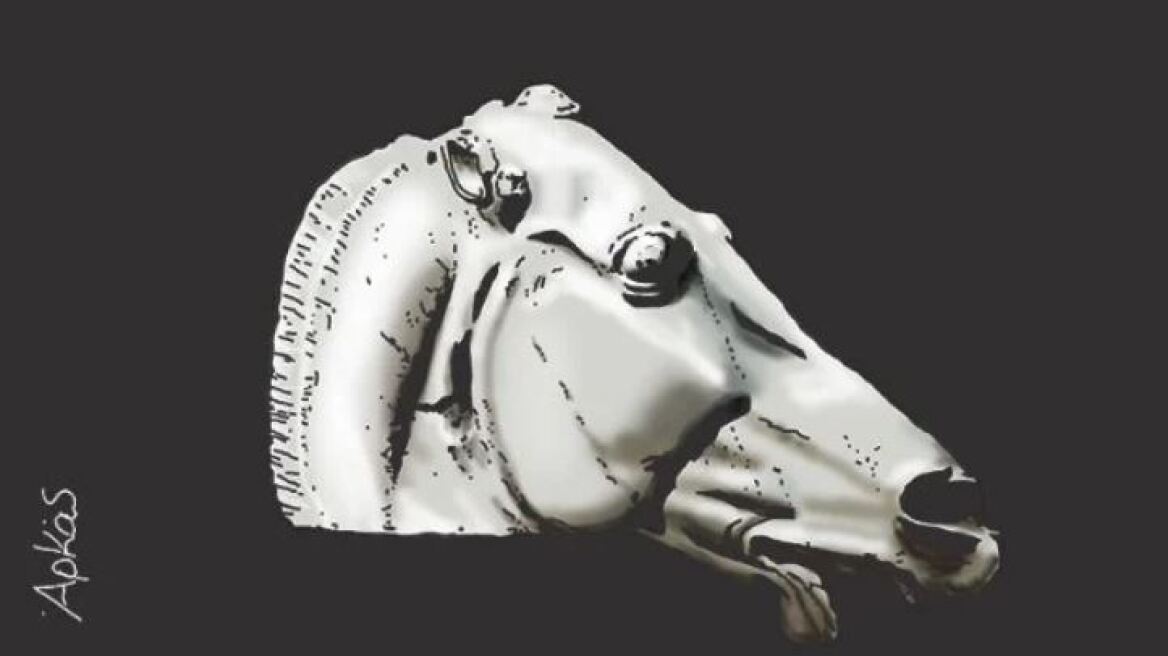 To σκίτσο του Αρκά για τα Γλυπτά του Παρθενώνα - «Δεν είναι ιδιοκτησία κανενός»