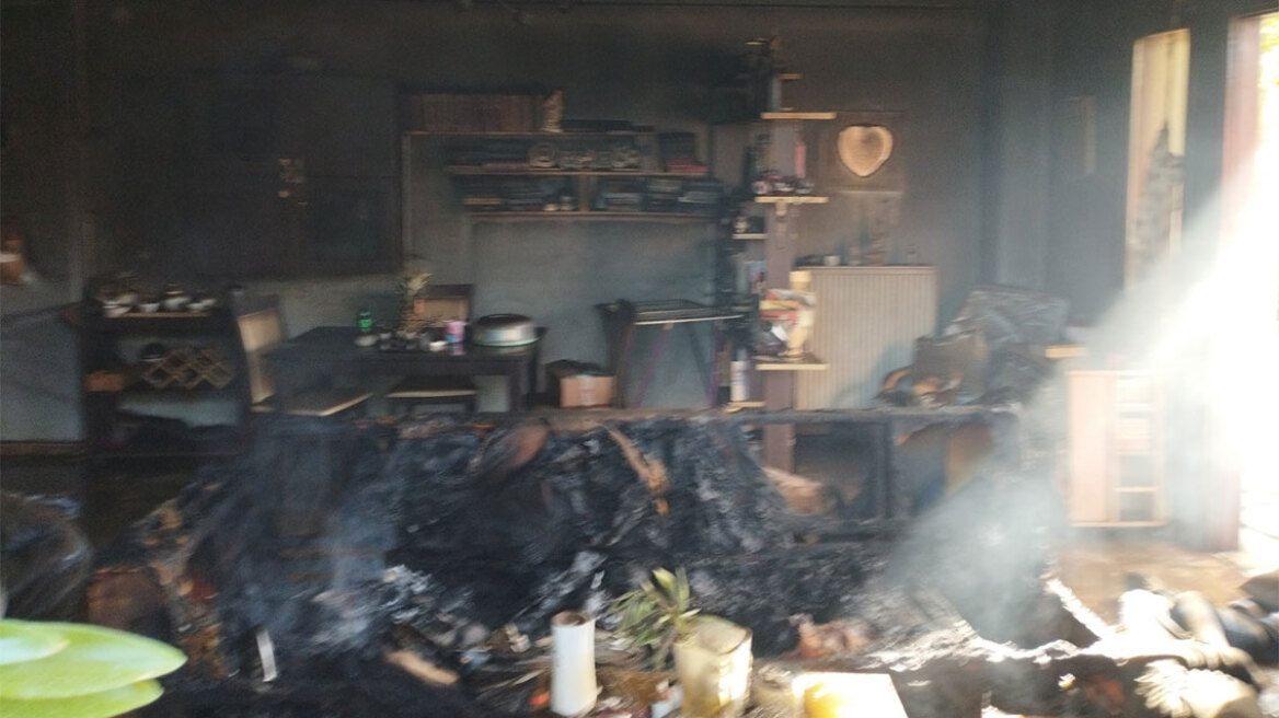 Φωτιά σε σπίτι στα Χανιά - Νεκρό ζευγάρι ηλικιωμένων 