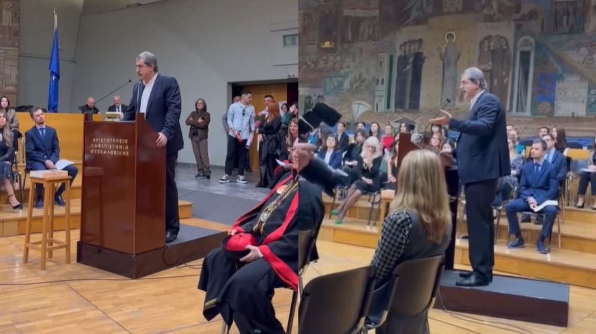 Πολάκης: Πήγε στην ορκωμοσία της κόρης του και έκανε... κήρυγμα στους πτυχιούχους της Νομικής του ΑΠΘ - Δείτε βίντεο
