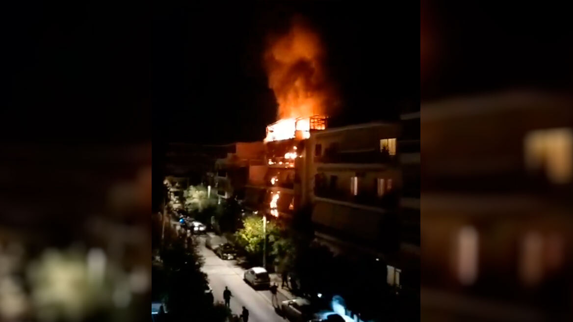 Άνω Πατήσια:  Συγκλονιστικό βίντεο από τη φωτιά σε διαμέρισμα στην οποία έχασε τη ζωή της γυναίκα