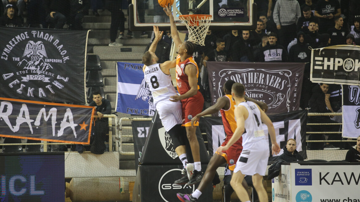  Basketball Champions League, ΠΑΟΚ - Γαλατασαράι 79-85: Κράτησε το πλεονέκτημα και παίζει με Τόφας - Βίντεο 