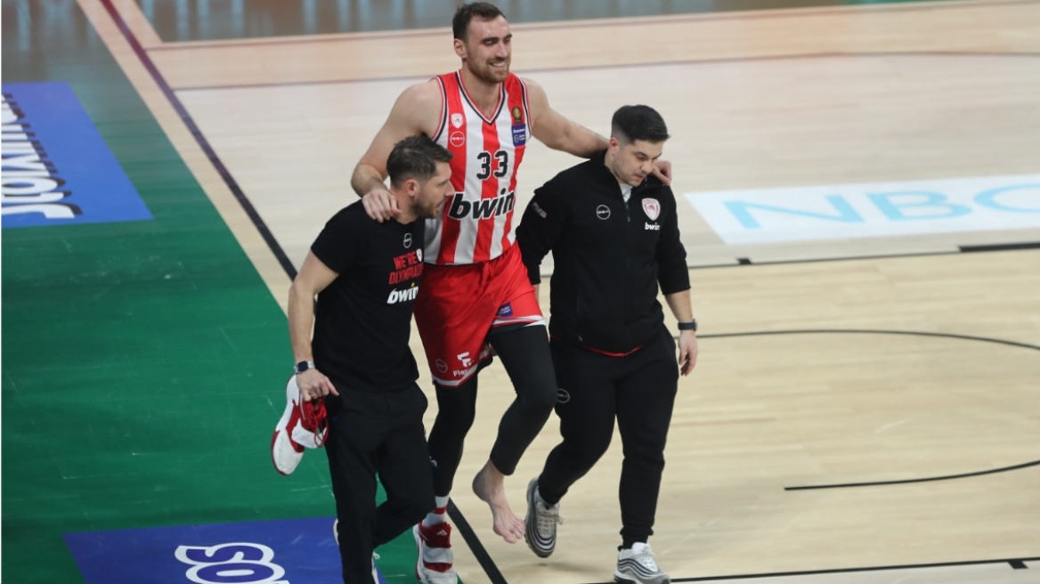 Ολυμπιακός: Βαρύ διάστρεμα ο Μιλουτίνοφ, ένα μήνα εκτός αγωνιστικής δράσης