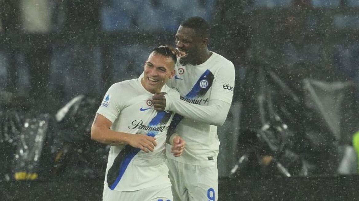 Serie A, Ρόμα - Ίντερ 2-4: Χόρευε στη βροχή στο Ολίμπικο - Δείτε τα γκολ 
