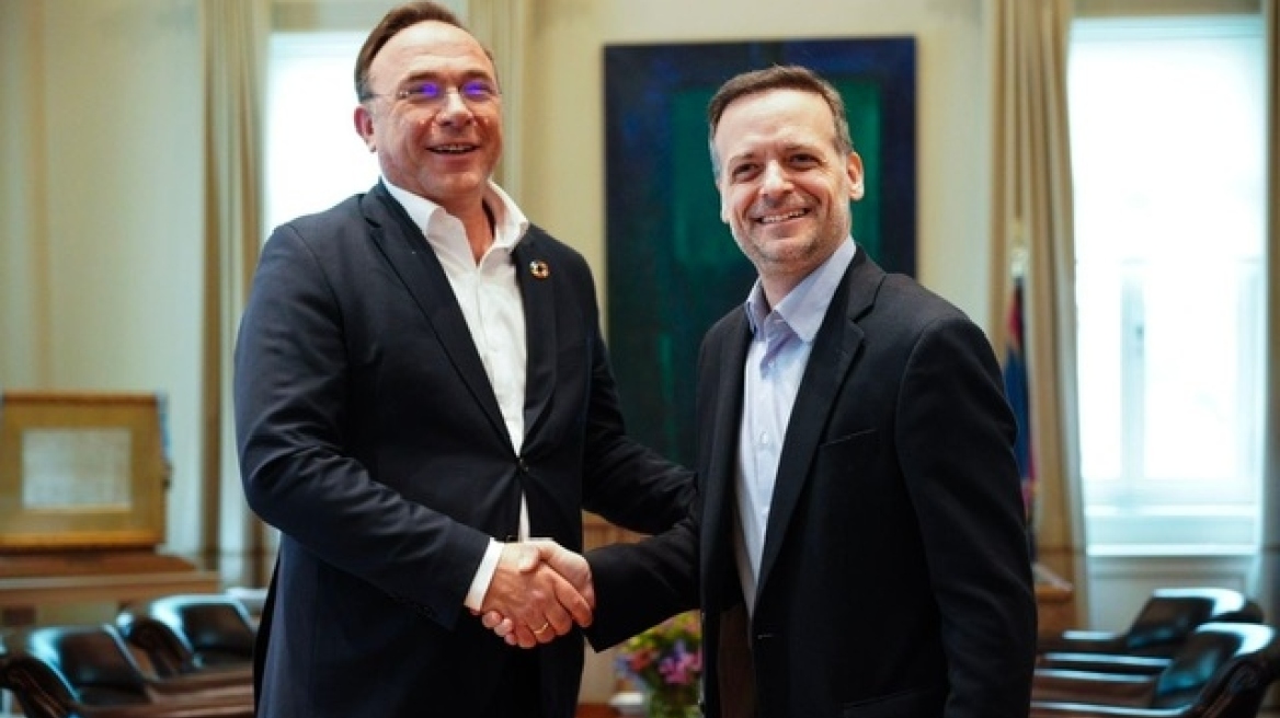  Συνάντηση Χάρη Δούκα με Πέτρο Κόκκαλη