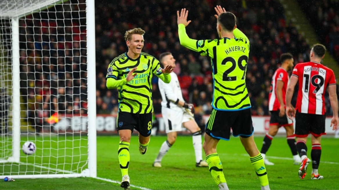 Premier League: Σόου της Άρσεναλ στο «Μπράμαλ Λέιν», 6-0 τη Σέφιλντ Γιουνάιτεντ - Δείτε τα γκολ 