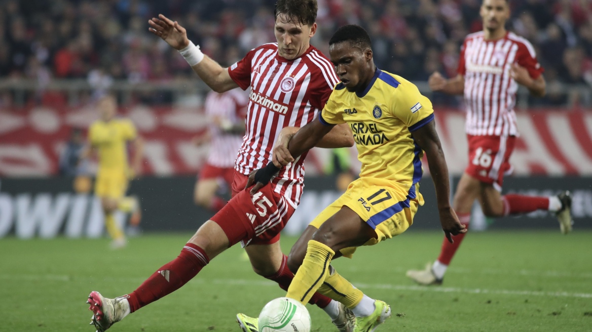 Conference League: Η Μακάμπι Τελ Αβίβ κέρδισε 4-1 τον Ολυμπιακό στο Καραϊσκάκη - Δείτε τα γκολ 