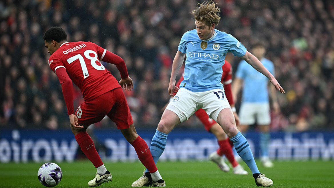 Premier League, Λίβερπουλ - Μάντσεστερ Σίτι 1-1: Ισοπαλία με κερδισμένη την Άρσεναλ - Δείτε τα γκολ 