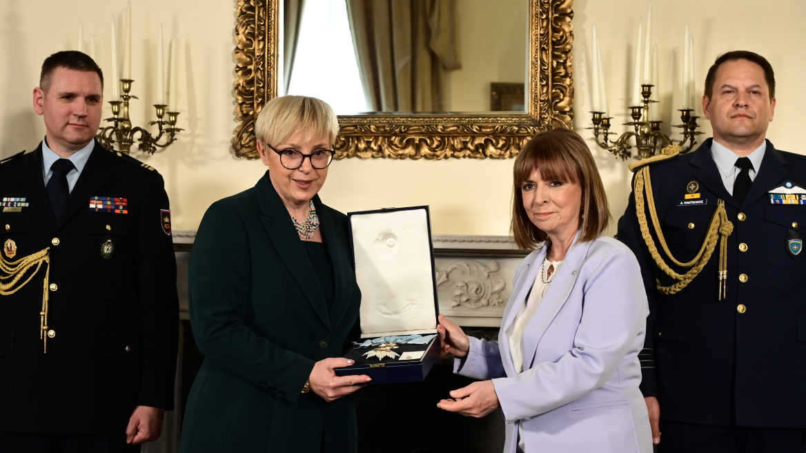 Συνάντηση Σακελλαρόπουλου με την πρόεδρο της Σλοβενίας - Το μενού στο γεύμα του Προεδρικού Μεγάρου