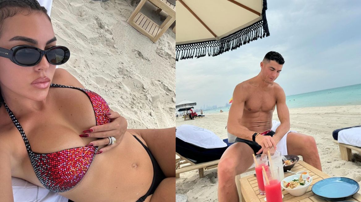 Τζορτζίνα Ροντρίγκεζ: Οι φωτογραφίες στην παραλία με τον Κριστιάνο Ρονάλντο