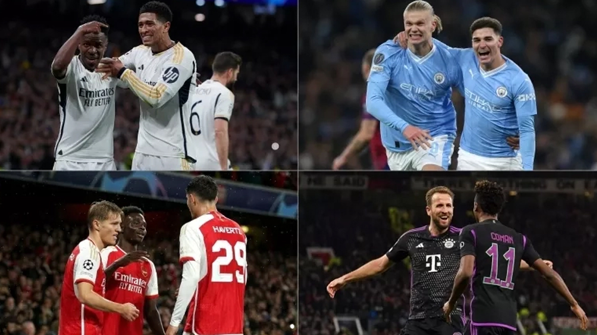 Champions League: «Τιτανομαχίες» σε Μάντσεστερ και Μόναχο με φόντο τα ημιτελικά