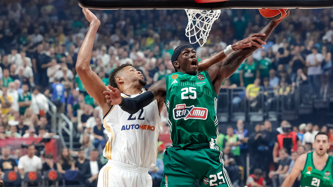 Euroleague: Με τρίποντο του Ναν στην 3η περίοδο ο Παναθηναϊκός προηγήθηκε στον τελικό με την Ρεάλ - Βίντεο 