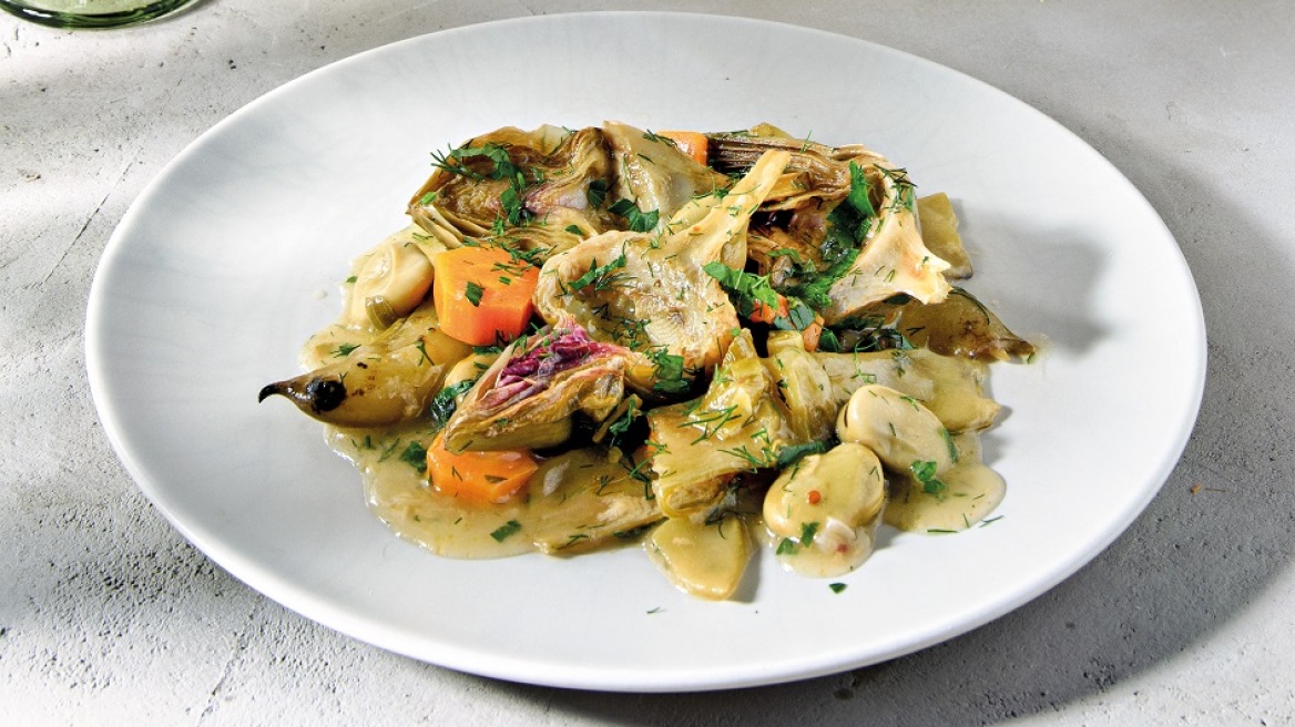 Αγκινάρες με κουκιά