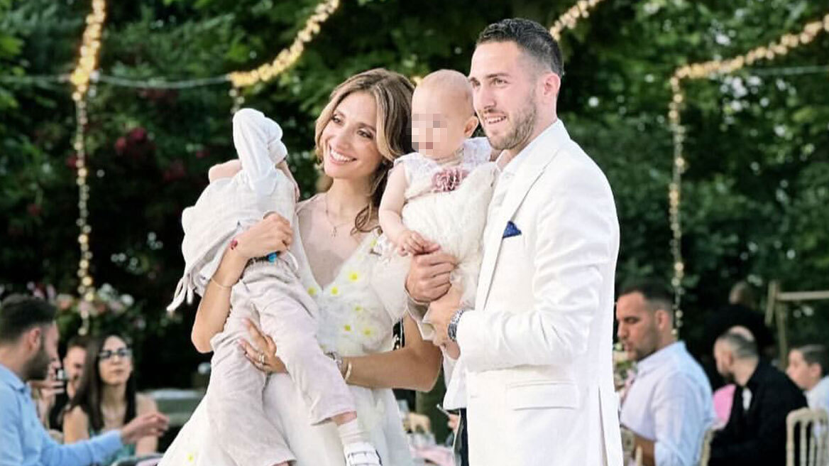 Κώστας Φορτούνης: Βάφτισε την κόρη του - Δείτε βίντεο και φωτογραφίες