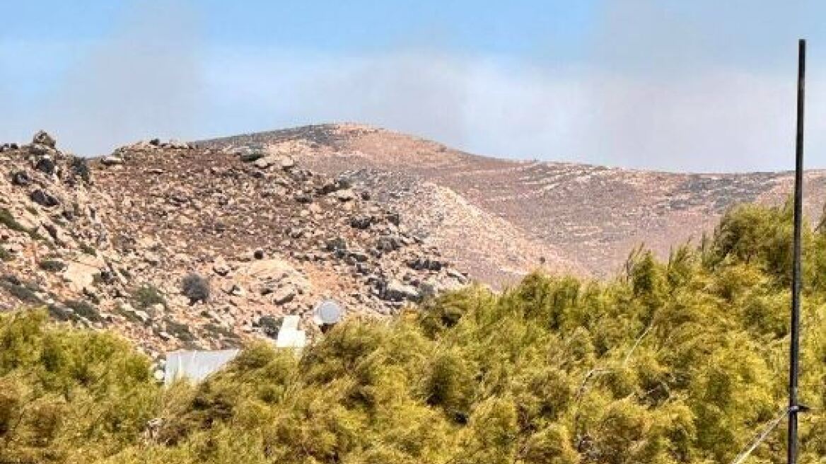Χωρίς ενεργό μέτωπο η φωτιά στη Νάξο
