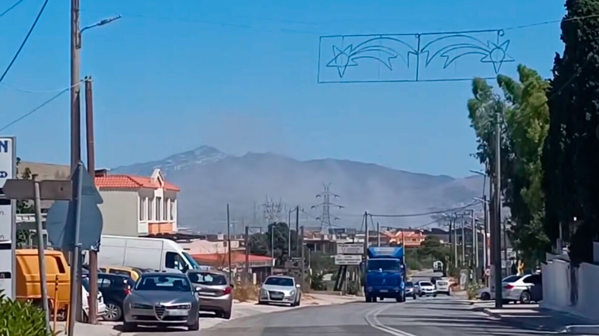 Οριοθετήθηκε η φωτιά στο Μαρκόπουλο - Παραμένουν δυνάμεις στην περιοχή 
