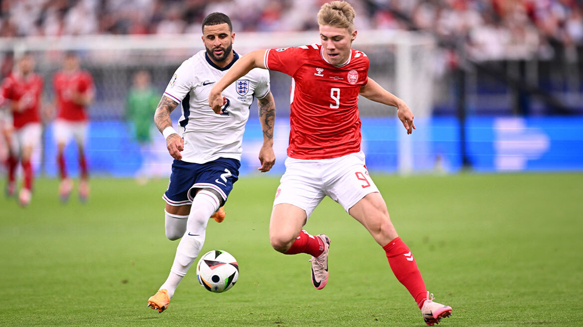 Προβλημάτισε η Αγγλία - Έμεινε στο 1-1 με την Δανία στη Φρανκφούρτη - Δείτε τα γκολ 