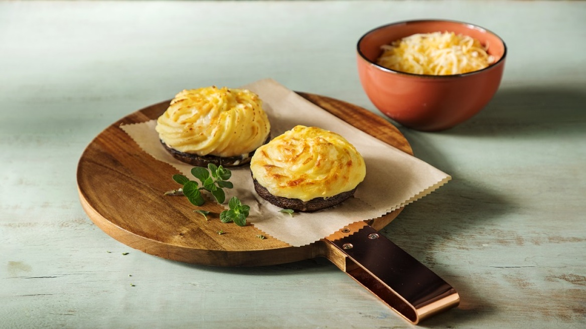 Μανιτάρια με πουρέ