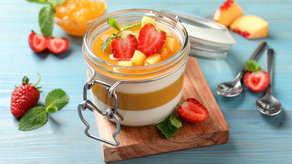 Panna Cotta ροδάκινο