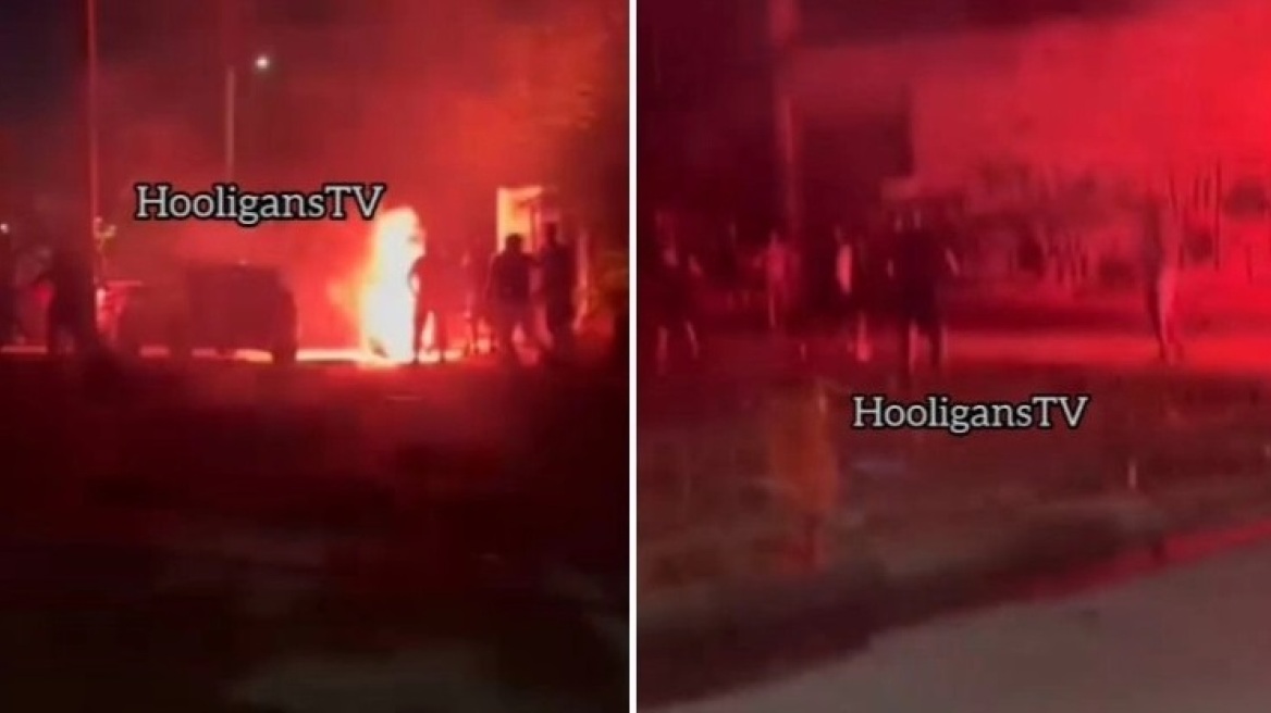 Επεισόδια οπαδών της ΑΕΚ και του Παναθηναϊκού - Δείτε βίντεο