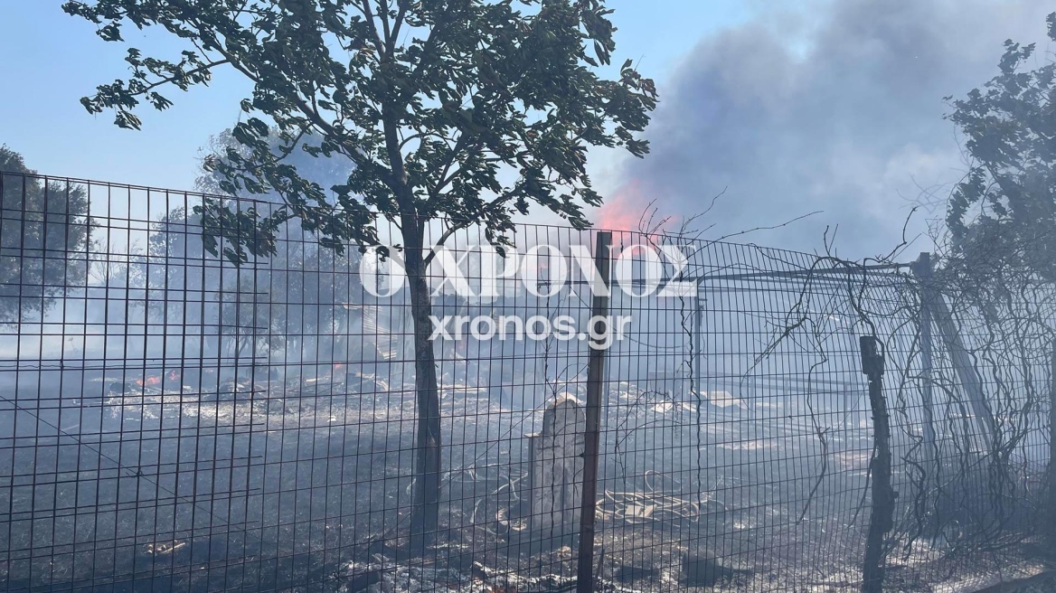 Φωτιά στα Αμπελάκια Ροδόπης - Έχουν καεί δύο σπίτια, λέει ο δήμαρχος Μαρωνείας-Σαπών