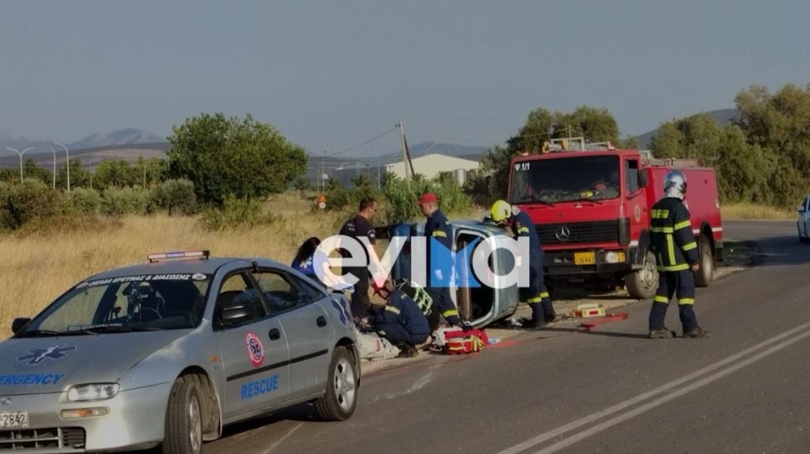 Εύβοια: Τροχαίο ατύχημα με δύο τραυματίες