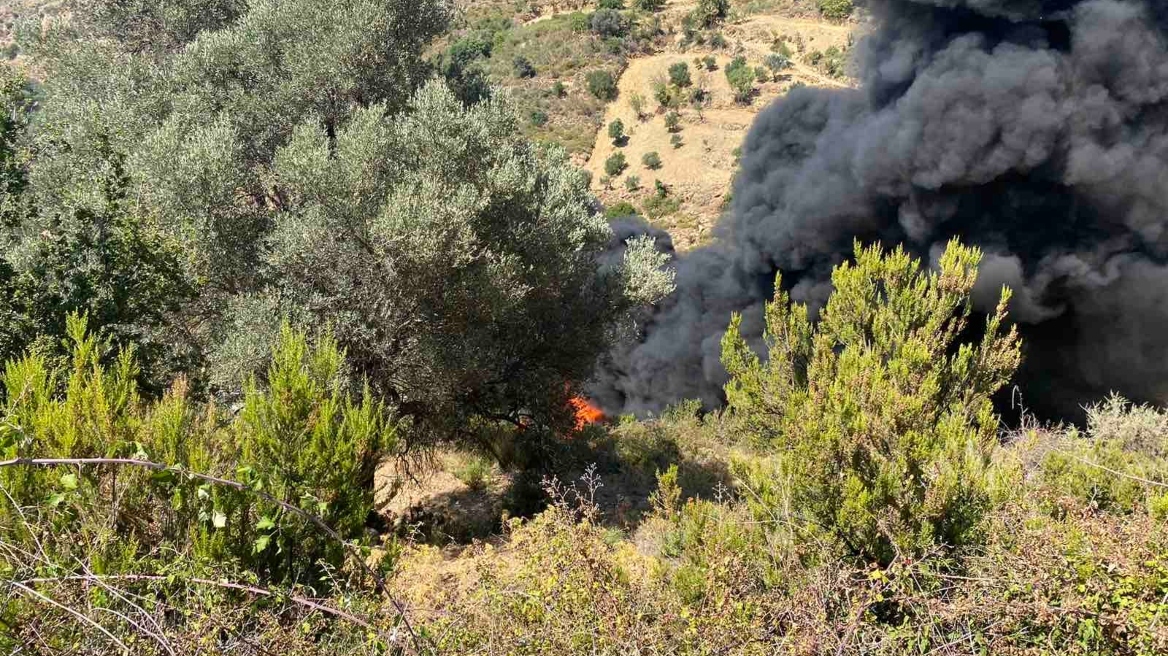 Κρήτη: Φορτηγό τυλίχθηκε στις φλόγες σε επαρχιακή οδό
