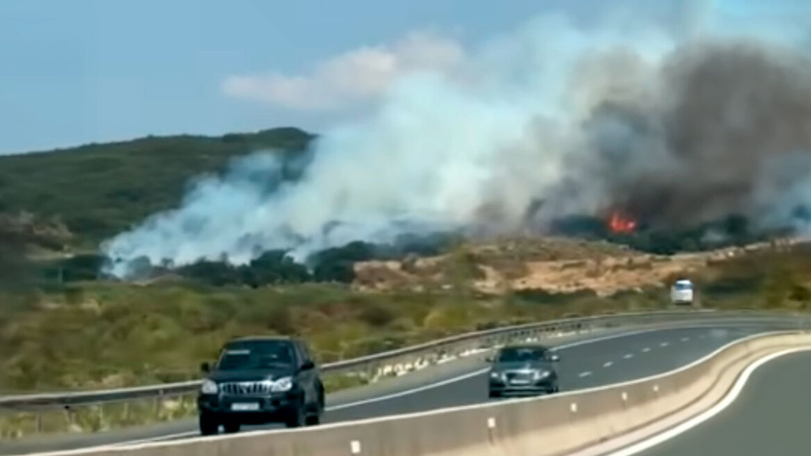 Βίντεο: Οριοθετήθηκε η φωτιά στα Βασαίικα Ιωαννίνων - Καίει κοντά στην Ιόνια Οδό 