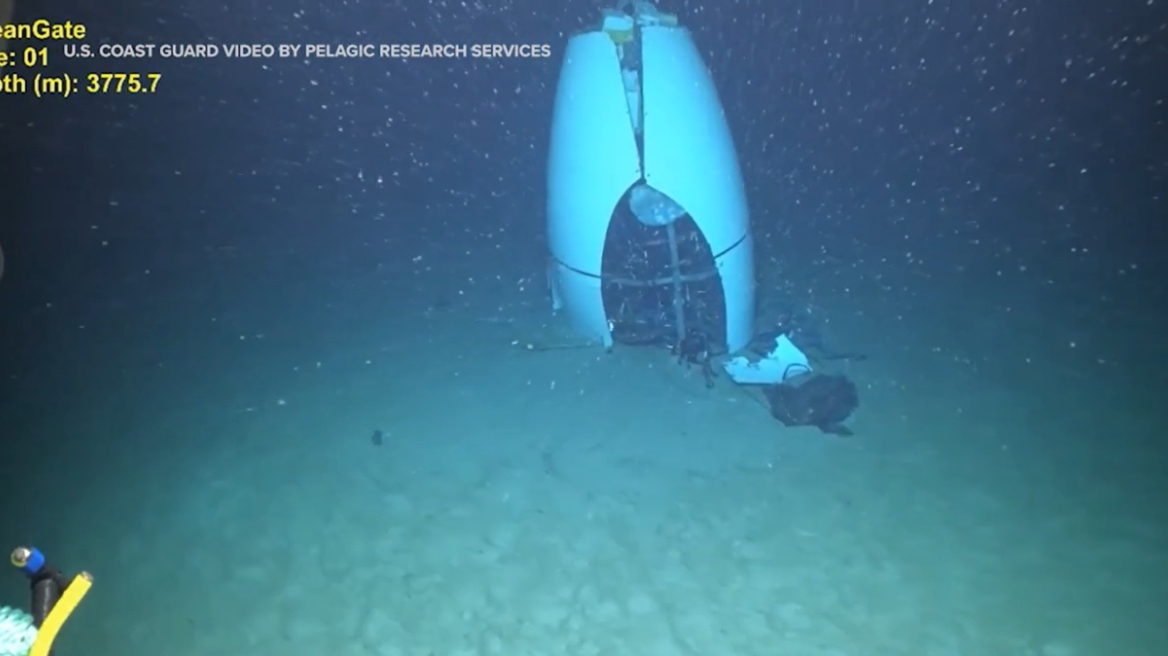 Titan: Βίντεο δείχνει το κατεστραμμένο υποβρύχιο στον βυθό του ωκεανού