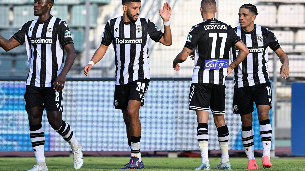 Super League 1: Με... σβηστές μηχανές πέρασε από το Πανθεσσαλικό ο ΠΑΟΚ, 4-1 τον Βόλο - Δείτε τα γκολ 