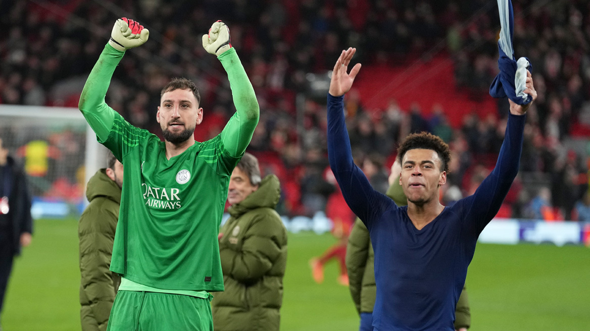 Με ήρωα τον Ντοναρούμα στους «8» η Παρί, απέκλεισε με 4-1 στα πέναλτι την Λίβερπουλ στο Άνφιλντ