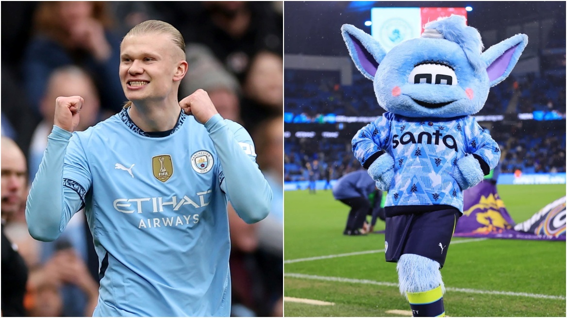 Καταγγελία κατά του Έρλινγκ Χάαλαντ: Κατηγορείται ότι προκάλεσε τραυματισμό στη μασκότ της Μάντσεστερ Σίτι