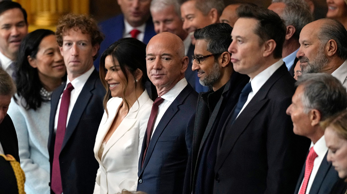 Μασκ, Ζούκερμπεργκ και Μπέζος: $50 δισ. μέσα σε δύο ημέρες έχασαν εξαιτίας των δασμών του Τραμπ οι billionaires φίλοι του