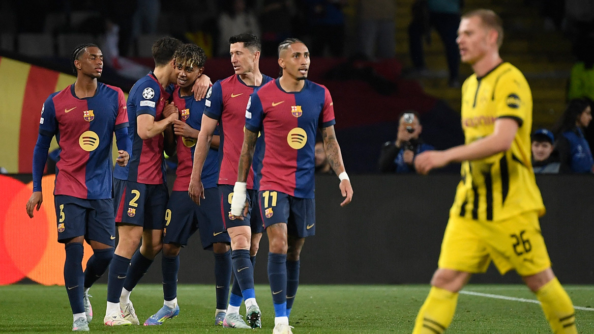 Champions League: Σαρωτική η Μπαρτσελόνα 4-0 την Ντόρτμουντ, η Παρί 3-1 την Άστον Βίλα - Δείτε τα γκολ