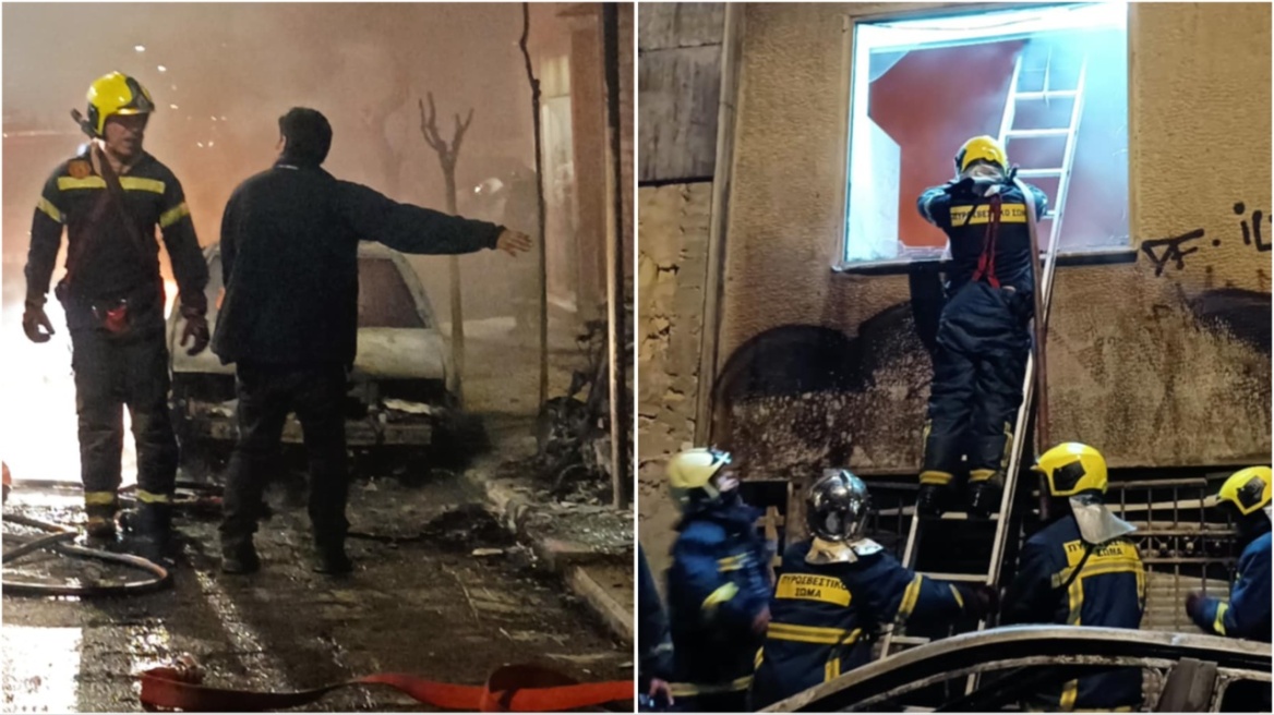 Επεισόδια στα Εξάρχεια, στις φλόγες σταθμευμένα οχήματα - Δείτε βίντεο και φωτογραφίες