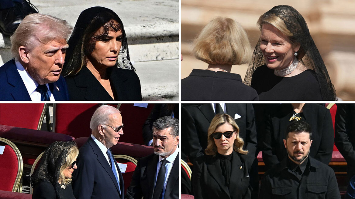 Το dress code των παρευρισκόμενων ηγετών στην κηδεία του Πάπα Φραγκίσκου - Η «αμφιλεγόμενη» ενδυματολογική επιλογή του Τραμπ