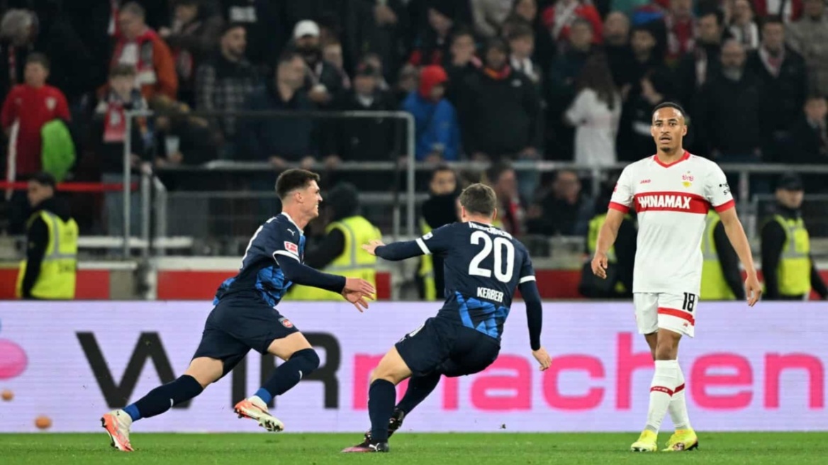 Bundesliga: Τεράστιο διπλό της Χαϊντενχάιμ στην Στουτγκάρδη στο 89' με εκτελεστή τον Χόνσακ  - Δείτε το γκολ 