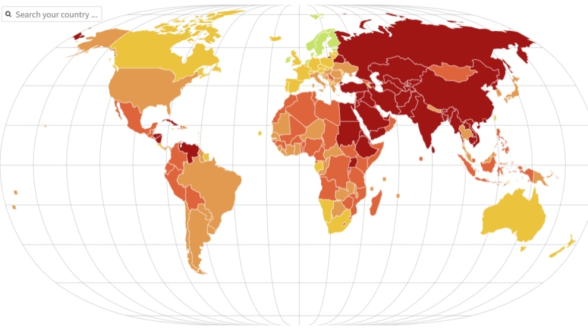 Δημοσιογράφοι Χωρίς Σύνορα: Ουραγός της ΕΕ και πάλι η Ελλάδα στην Ελευθερία του Τύπου – Δύσκολη η κατάσταση παγκοσμίως