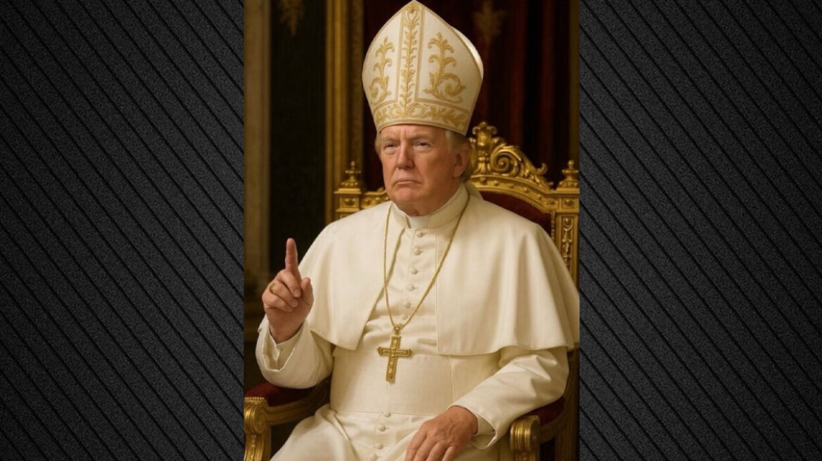 Ο Τραμπ επέλεξε για επόμενο Πάπα... τον εαυτό του - Viral η φωτογραφία που δημοσίευσε