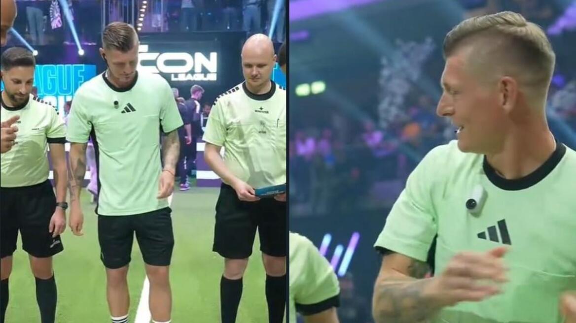 Τόνι Κρόος: Ο πρώην άσος της Ρεάλ δοκιμάζει τις ικανότητές του ως διαιτητής και κλέβει την παράσταση!