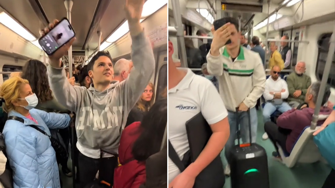 TikToker μπήκε στο Μετρό της Αθήνας με μουσική στη... διαπασών και τον αγριοκοιτούσαν - Δείτε βίντεο
