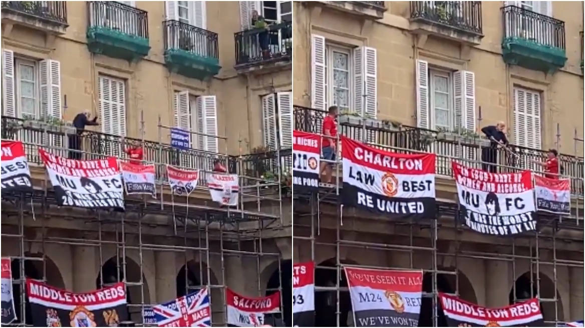 Βάσκος παππούς... πήρε τη μαγκούρα για τους οπαδούς της Μάντσεστερ Γιουνάιτεντ - Βίντεο
