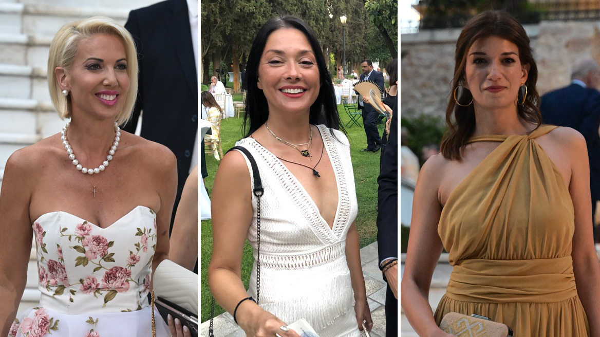 Οι λαμπερές εμφανίσεις στο Προεδρικό Μέγαρο - H λουλουδένια Μονογυιού, τα λευκά κρόσια της Νάντιας και η αρχαιοελληνική Νοτοπούλου