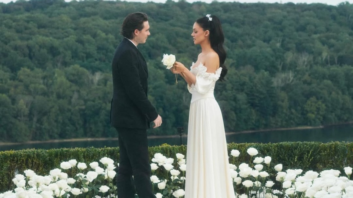 H Νίκολα Πελτζ δημοσίευσε φωτογραφίες από την ανανέωση των γαμήλιων όρκων με τον Μπρούκλιν Μπέκαμ
